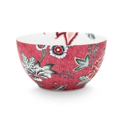 Pip Studio Bowl Flower Festival Dark Pink 15cm