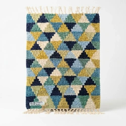 Weave-it Wool Door Mat – 20x28 In – Diamond Pattern