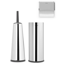 Brabantia Renew Toilet Accessory Set of 3 – Brilliant Steel