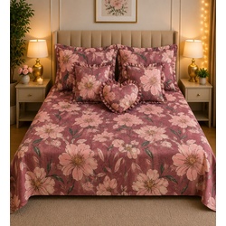My Sleep Cove Heart – Rose Mauve Floral (7.5ft x 8.2ft)
