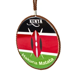 Blue Coral 6'' Decorative Plate – Kenya Flag