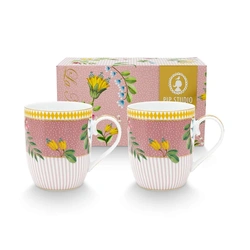 Pip Studio Set/2 Mug Small La Majorelle Pink 145ml