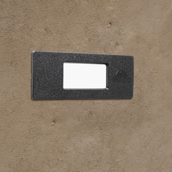 Fumagalli Nina Rectangular Wall Light - R7s LED Compatible - Black (Made in Italy)