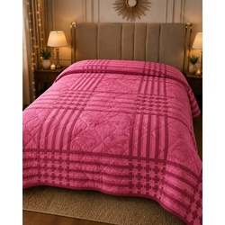 My Sleep Cove Comforter – Pink Plaid Quilted