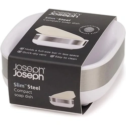 Joseph Joseph Slim Steel Soap Dish – White – 70533