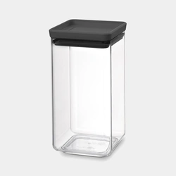 Brabantia Tasty+ Square Canister 1.6L – Dark Grey