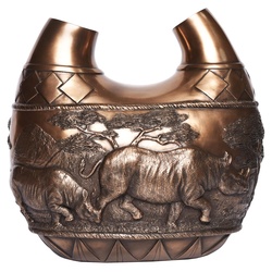 Cold-Cast Bronze Animal Vases