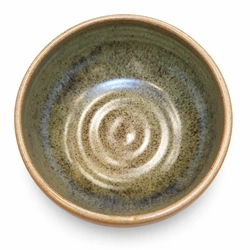 Ceramiqa Pottery Round Serving Bowl – Speckled Savannah – Large