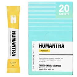 Humantra Zero Sugar Electrolyte Drink Mix – Apricot – 20 Sachets
