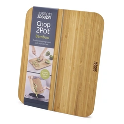 Joseph Joseph Chop2Pot Bamboo Folding Chopping Board 60112 – Large – Natural Bamboo