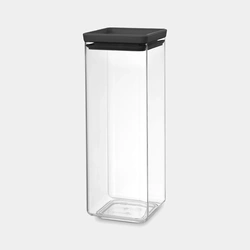 Brabantia Tasty+ Square Canister 2.5L – Dark Grey