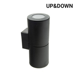 Fumagalli Franca 90 Up & Down Wall Light – 2 x GU10 LED Compatible - Black (Made in Italy)