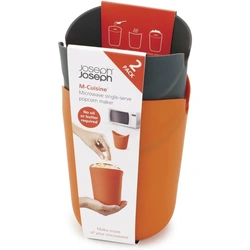 Joseph Joseph M-Cuisine Microwave Popcorn Maker 2pc – Orange/Grey – 45018