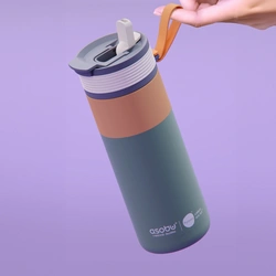 Asobu BF27PO – Insulated Tumbler – Teal/Orange