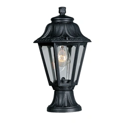Fumagalli Anna Mikrolot Classic Design Wall Lantern – 1 x E27 LED Compatible – Black