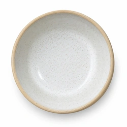 Ceramiqa Pottery Rustic Soup Bowl – Speckled Satin White – 16 cm