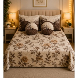 My Sleep Cove Sphere – Brown Floral Bouquet (7.9ft x 8.5ft)