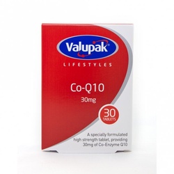 Valupak Co-Q10 30mg Tabs 30's