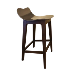 Antarc Farasi Stool – Staron Seat – Walnut Hardwood Legs