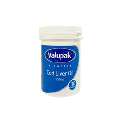 Valupak Cod Liver Oil Caps 30's