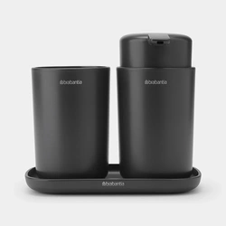 Brabantia Renew Bathroom Accessory Set of 3 – Dark Grey
