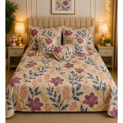 My Sleep Cove Heart – Mauve Blue Floral (8.5ft x 7.9ft)