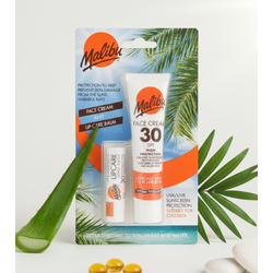 Malibu Face Cream SPF 30, 40ml + Lip Balm SPF 30, 5g