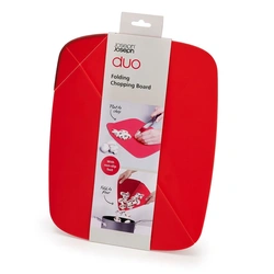 Joseph Joseph Duo Folding Chopping Board 80081– BPA-Free Polypropylene – Red