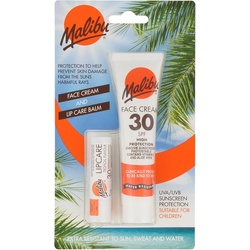 Malibu Face Cream SPF 30, 40ml + Lip Balm SPF 30, 5g