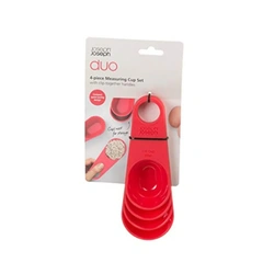 Joseph Joseph Duo Measuring Cup Set 80020 – 4 Piece – Red