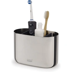 Joseph Joseph EasyStore Luxe Large Toothbrush Caddy – Steel – 70581