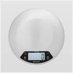 Brabantia Digital Kitchen Scale – Round – Matt Steel