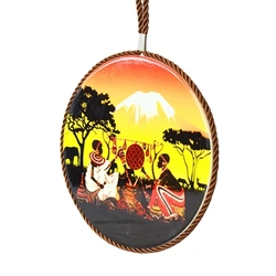 Blue Coral 6'' Decorative Plate – Maasai Women