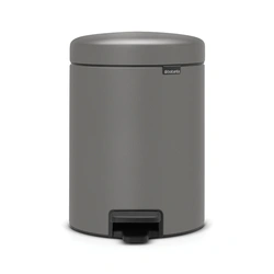 Brabantia Newicon Pedal Bin 5L – Mineral Concrete Grey