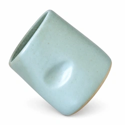 Ceramiqa Pottery Thumb Tumbler – Speckled Frosted Sage