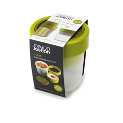 Joseph Joseph GoEat Snack Pot 2-in-1 Compact Container 81025 – 340 ml – Green