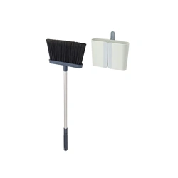 Joseph Joseph CleanStore Broom 65002 – Wall-Mounted – Long Bristle – Blue