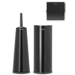 Brabantia Renew Toilet Accessory Set of 3 – Matt Black
