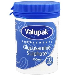 Valupak Glucosamine Sulphate 500mg Tabs 30's