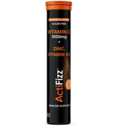 Actifizz Vitamin c, Zinc & Vitamin d Effervescent Tablets – 20's – Orange