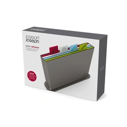 Joseph Joseph Index Advance Chopping Board Set 60030 – Colour-Coded – 4 Boards with Storage Case