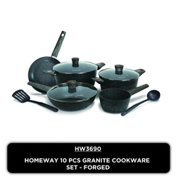Homeway Granite Cookware Set – 10 Piece – HW3690